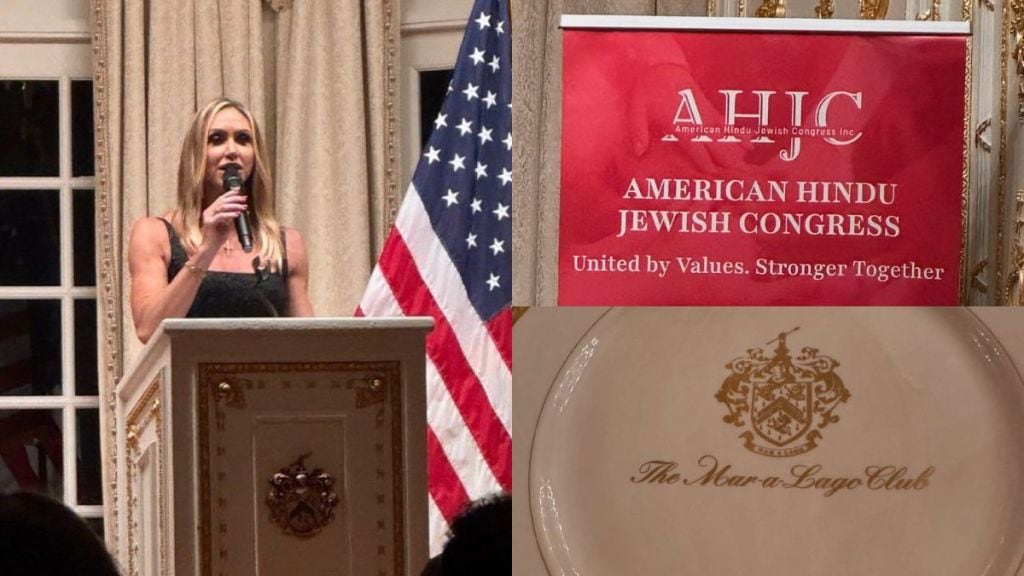 Lara Trump at Mar-a-Lago American Hindu Jewish Congress gala Lara Trump at Mar-a-Lago American Hindu Jewish Congress gala