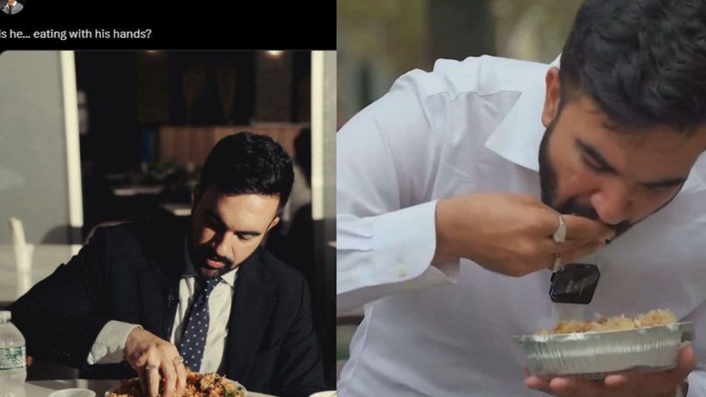 Viral Zohran Mamdani biryani video Viral Zohran Mamdani biryani video