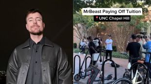 MrBeast at UNC - viral video