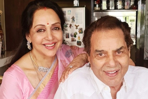 Dharmendra and Hema Malini were always happiest when they were together - take a look at their beaming faces here. (Image source: Hema Malini/X)