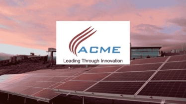ACME Solar has secured a 450 MW-1800 MWh power supply order at a tariff rate of Rs 6.75 per unit.ACME Solar has secured a 450 MW-1800 MWh power supply order at a tariff rate of Rs 6.75 per unit.