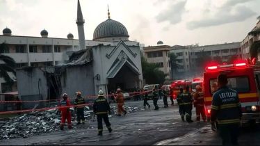 At least 54 injured in explosion at Indonesian school mosque