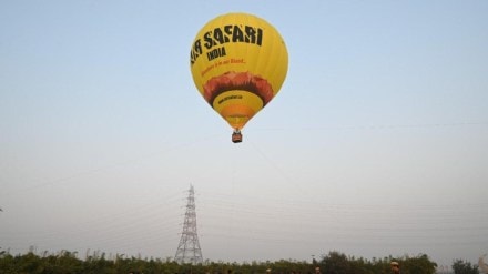 hot air balloon ride trolling, hot air balloon ride, Delhi Development Authority, eco-tourism, Yamuna floodplains, panoramic aerial view