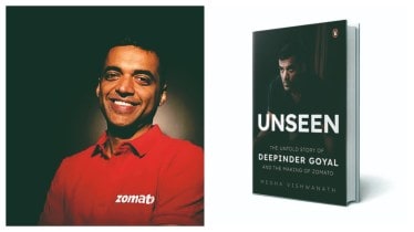 Unseen: The Untold Story of Deepinder Goyal and the Making of Zomato by Megha Vishwanath. Publisher: Penguin Random House. The book has 312 pages and priced at Rs 799