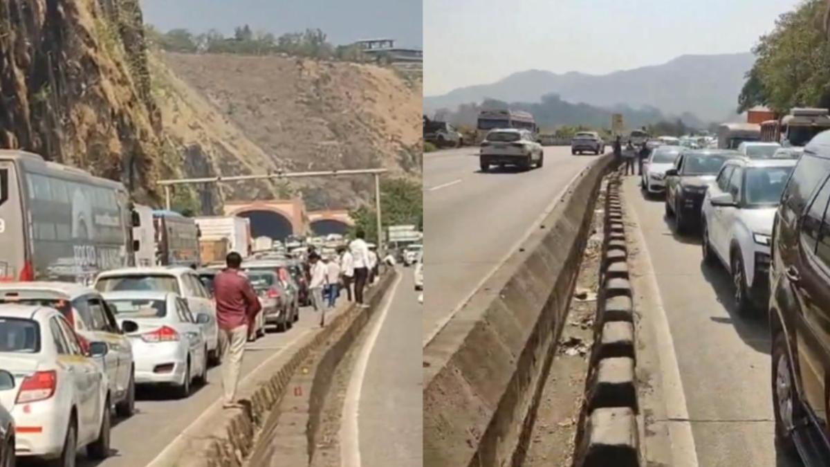 mumbai-pune expressway traffic, Mumbai news, Pune news, Highway, Traffic, Red, mumbai traffic news, pune traffic news, mumbai-pune weekend travel mumbai-pune expressway traffic, Mumbai news, Pune news, Highway, Traffic, Red, mumbai traffic news, pune traffic news, mumbai-pune weekend travel