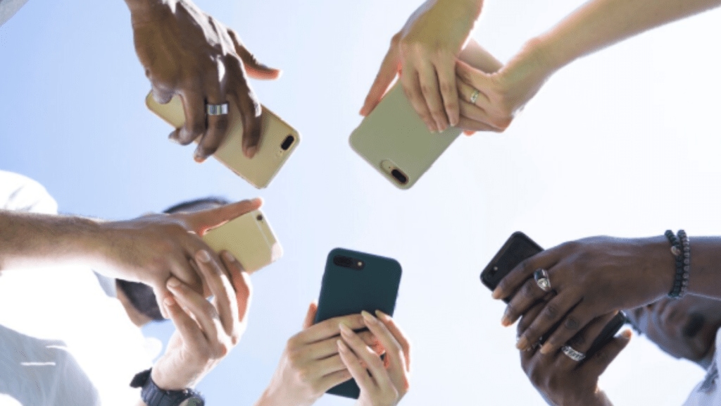 . Mobile phones have reached near-universal ownership across the country.