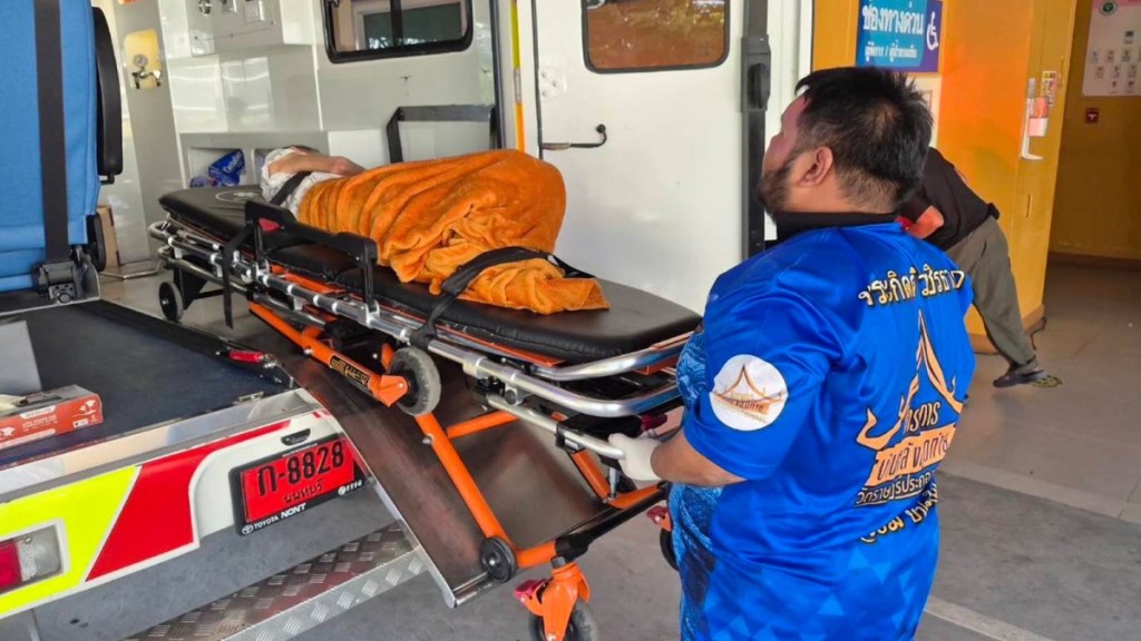 The woman was transferred to a hospital in Nonthaburi province after it was discovered she was still alive in her coffin. (Image source: AP)