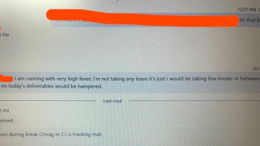 When a Reddit user informed his manager about his health condition, she allegedly assigned him “more responsibilities”.