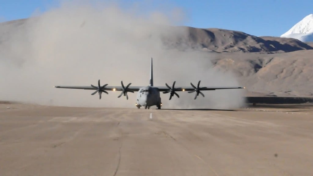 The airbase is located about 35 km from the Line of Actual Control (LAC) and will serve as a forward hub close to friction points like Pangong Tso, Demchok and Depsang (Image source: BRO)