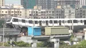 mumbai monorail, monorail accident, mumbai monorail accident, monorail derails, monorail trouble, mumbai rail accident, train accident