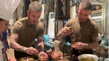 Football legend David Beckham who is on his second tour of India received a warm traditional welcome in India. (Image source: David Beckham/Instagram)