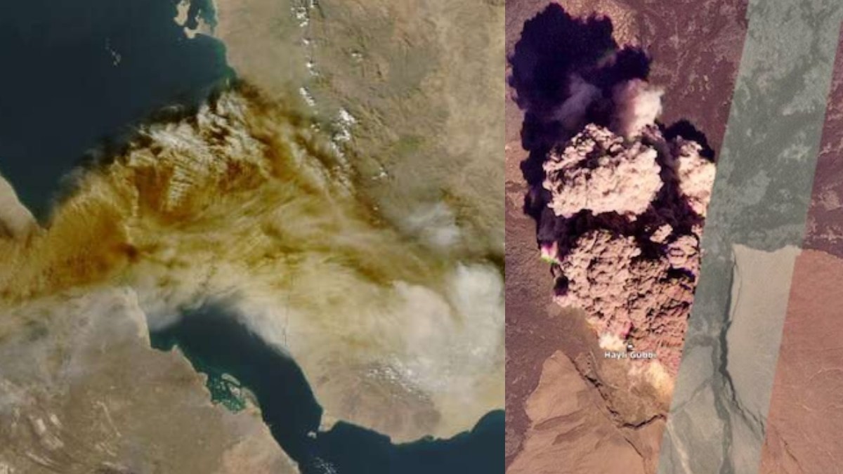Vulkanausbruch in Äthiopien: Satellitenbilder zeigen massiven Ausbruch des ...