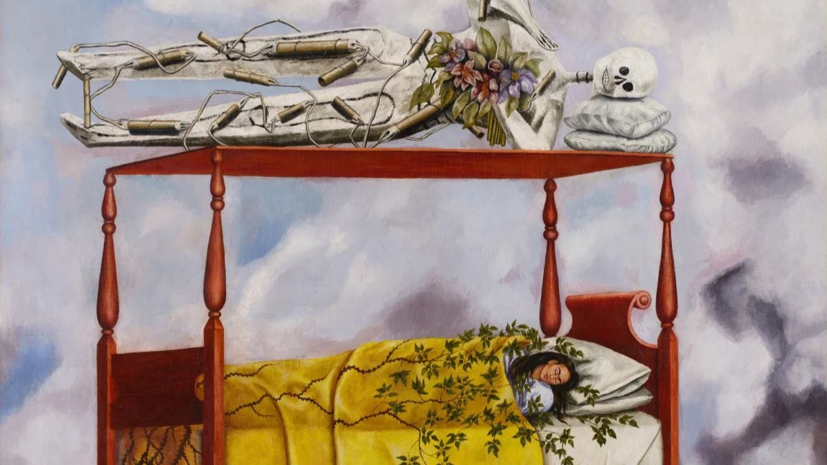 'El sueño (La cama)' by Frida Kahlo