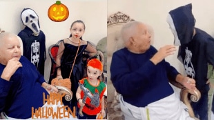 The controversy began after Lalu Prasad Yadav’s daughter, Rohini Acharya, shared videos of him celebrating Halloween with children dressed as the Grim Reaper and other spooky characters.