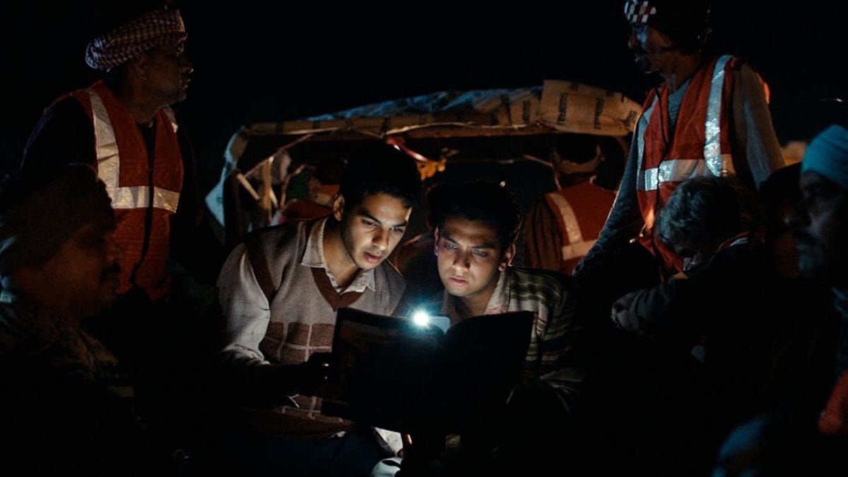 A still from Neeraj Ghaywan's critically-acclaimed movie Homebound starring Ishan Khatter and Vishal Jethwa. (Image source: Homebound/Instagram)