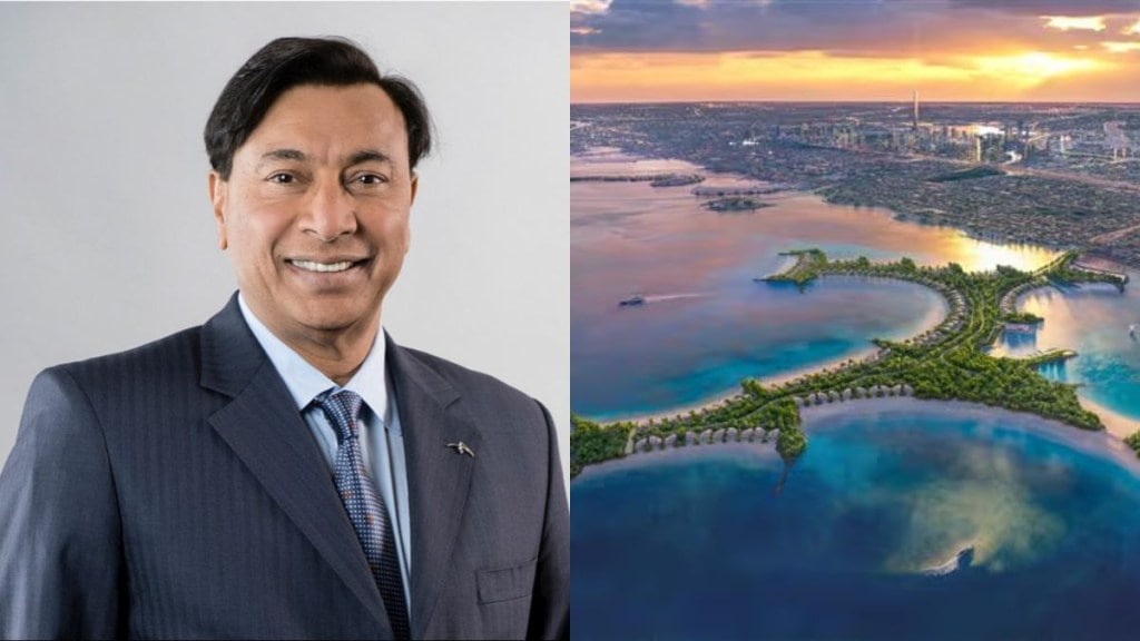 Steel billionaire Lakshmi Mittal is planning to exit the UK for the ultra-luxurious Naia island near Dubai. (Image source: Courtesy of ArcelorMittal, Shamal Holding)