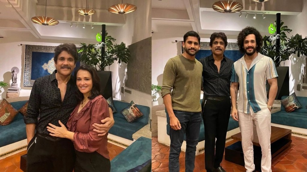 Nagarjuna's palatial bungalow in Hyderabad is a demonstration in excellent taste and curation. (Image source: Akhil Akkineni/Instagram)