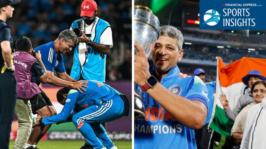 Amol Muzumdar with the trophy after India Women's World Cup win. Amol Muzumdar with the trophy after India Women's World Cup win.