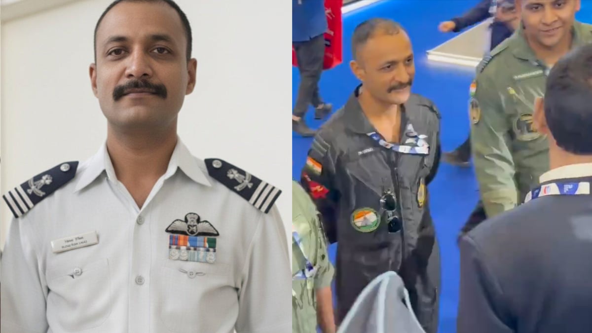In the now-viral video taken before the Tejas fighter jet crash, Wg Cdr Namansh Syal can be seen interacting with dignitaries and later posing for a group photograph at Dubai Air Show.