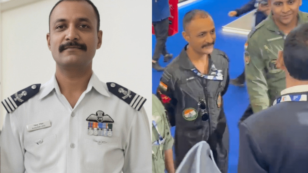 In the now-viral video taken before the Tejas fighter jet crash, Wg Cdr Namansh Syal can be seen interacting with dignitaries and later posing for a group photograph at Dubai Air Show.