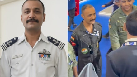 In the now-viral video taken before the Tejas fighter jet crash, Wg Cdr Namansh Syal can be seen interacting with dignitaries and later posing for a group photograph at Dubai Air Show.