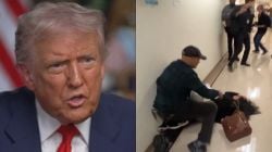 ‘Not gone far enough’: Trump tackles violent ICE raids question after on-duty agent’s courthouse video