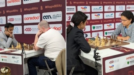 Arjun Erigaisi and Koneru Humpy clinched the bronze medals at the 2025 FIDE World Rapid Chess Championship. Arjun Erigaisi and Koneru Humpy clinched the bronze medals at the 2025 FIDE World Rapid Chess Championship.