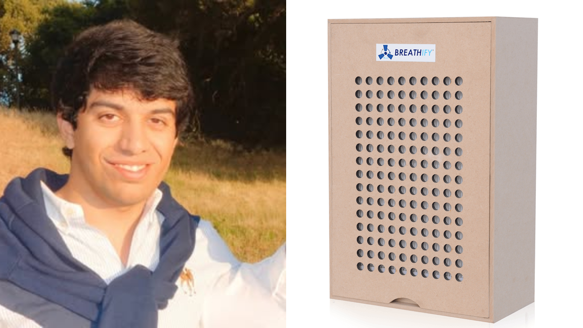 The result of Chawla's persistent work is Breathify, a purifier which utilises a patent-pending 'Reverse Air Technology'. The result of Chawla's persistent work is Breathify, a purifier which utilises a patent-pending 'Reverse Air Technology'.