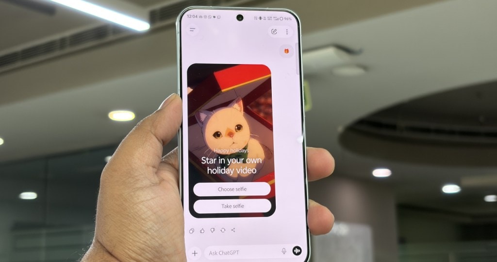 ChatGPT Santa Selfie