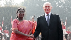 Vladimir Putin in India LIVE: Putin arrives at Rashtrapati Bhavan, welcomed by President Droupadi Murmu for banquet