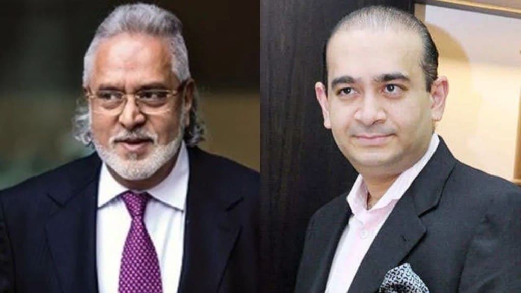 "In the case of PNB, Nirav Modi-Non Borrowal fraud has been totalled to Rs 6,799 crore. Against this loss to the bank, an amount of Rs 93.21 crore has been recovered" Chaudhary said in his statement at Lok Sabha (right).