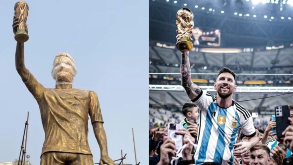 Following the inauguration of the statue, Messi will then proceed to the Salt Lake stadium in Kolkata, the same venue where he played his last match in India, a friendly against Venezuela. Following the inauguration of the statue, Messi will then proceed to the Salt Lake stadium in Kolkata, the same venue where he played his last match in India, a friendly against Venezuela.