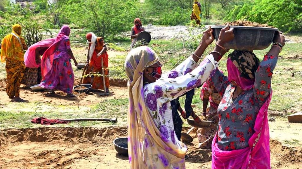 Despite moving away from an open-ended demand model, the Centre has proposed to increase the statutory employment guarantee from 100 to 125 days per rural household. Despite moving away from an open-ended demand model, the Centre has proposed to increase the statutory employment guarantee from 100 to 125 days per rural household.