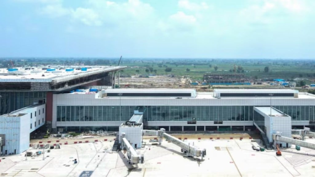 Noida Airport will operate a mixed-rotation gate system, unusual for a mid-sized airport, where a gate used by a domestic arrival can also handle an international departure, and vice versa. Noida Airport will operate a mixed-rotation gate system, unusual for a mid-sized airport, where a gate used by a domestic arrival can also handle an international departure, and vice versa.