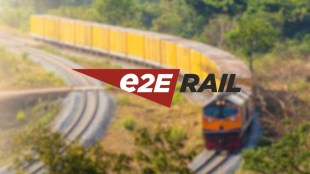 Infographic showing E to E Transportation IPO price band of 164 to 174, lot size, financial profit growth, and key risks including customer concentration and trade receivables.