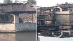 Goa nightclub fire aftermath: Video shows extensive damage as visuals of burnt rooftop, collapsed sections emerge – Watch 