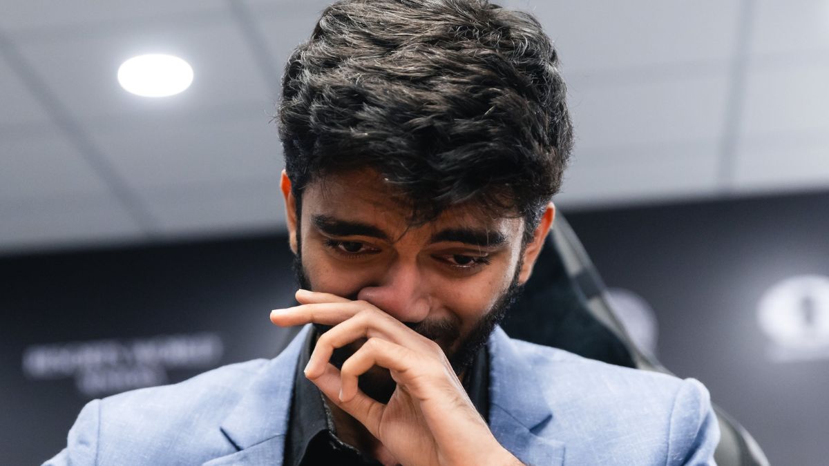 D Gukesh succumbed to a defeat to a 12-year-old in the FIDE World Blitz Championship. (File Photo: X/@FIDE_chess)