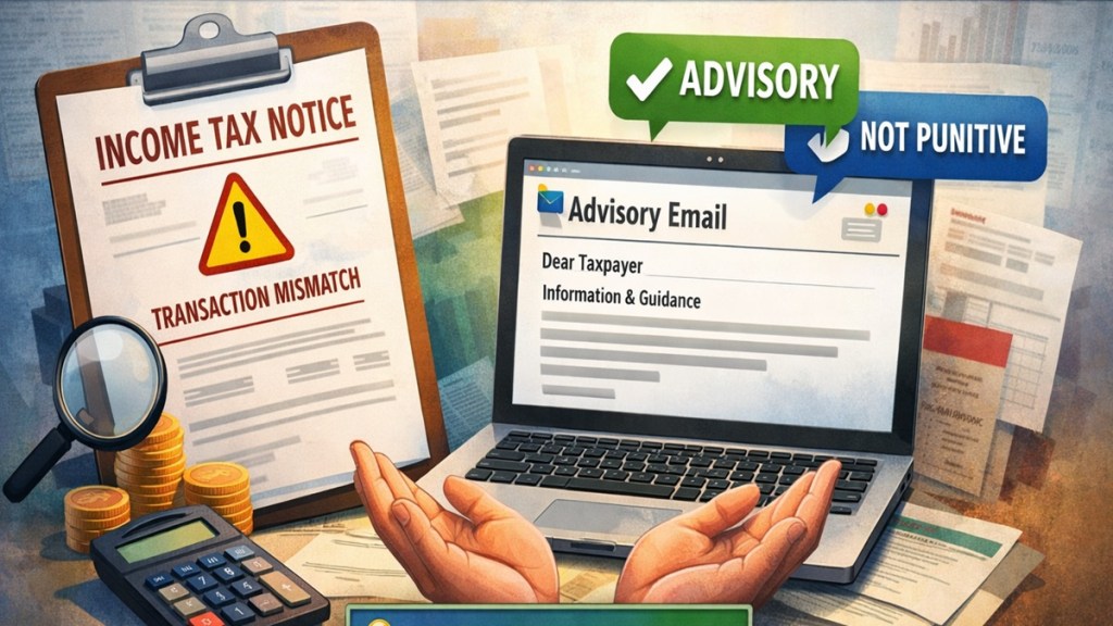 Income Tax notices on transaction mismatch: CBDT clarifies emails are advisory, not punitive Income Tax notices on transaction mismatch: CBDT clarifies emails are advisory, not punitive