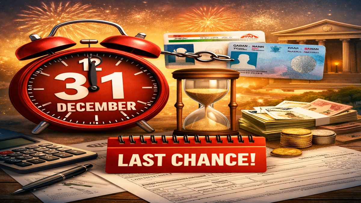 December 31 financial deadlines: Last day for ITR filing, PAN–Aadhaar linking and key banking tasks December 31 financial deadlines: Last day for ITR filing, PAN–Aadhaar linking and key banking tasks