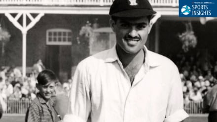 Nari Contractor during his playing days: The Indian cricket captain who survived a near-fatal blow from Charlie Griffith in Barbados, 1962.