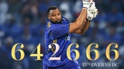International League T20: MI Emirates’ Kieron Pollard smashes 30 runs in an over against Dubai Capitals- WATCH