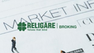 Stock market infographic showing Religare Broking’s top 5 picks for 2026 including M&M, Kotak Bank, Lupin, ICICI Pru Life, and JK Lakshmi Cement with their respective target prices and upside potential of up to 24%.