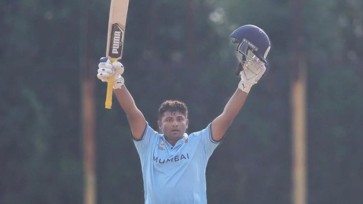 Sarfaraz Khan slammed a sensational 100 in Mumbai vs Goa Vijay Hazare Trophy fixture.