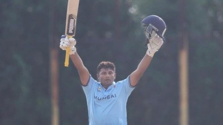 Sarfaraz Khan slammed a sensational 100 in Mumbai vs Goa Vijay Hazare Trophy fixture. Sarfaraz Khan slammed a sensational 100 in Mumbai vs Goa Vijay Hazare Trophy fixture.