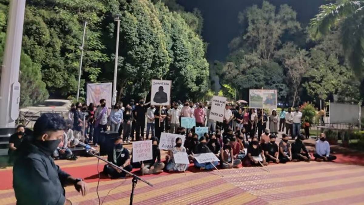 Tezpur University protest Tezpur University protest