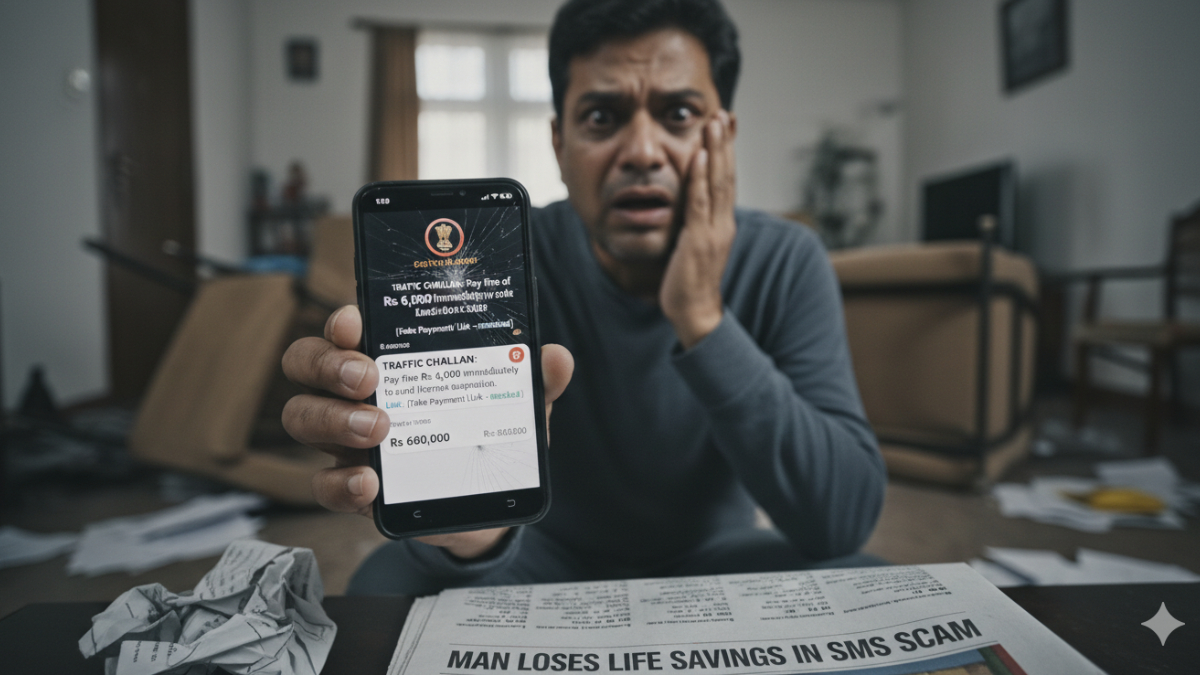 Traffic SMS scam