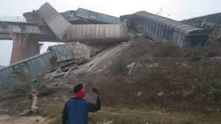Train derailment in Asansol Division