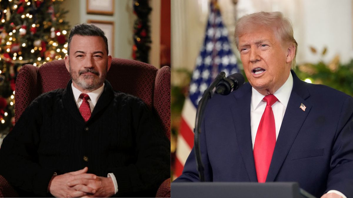 ‘Tyranny is booming’: Jimmy Kimmel takes aim at Trump in Christmas message