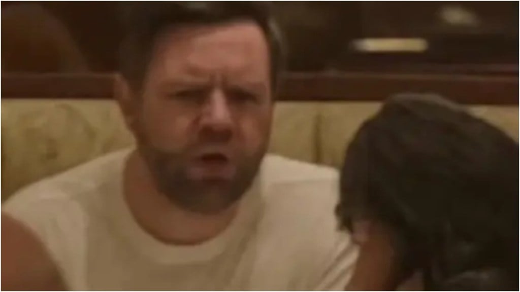 Purported image claims to show US Vice-President JD Vance yelling at his wife. Netizens suspect the image may be AI-generated Purported image claims to show US Vice-President JD Vance yelling at his wife. Netizens suspect the image may be AI-generated