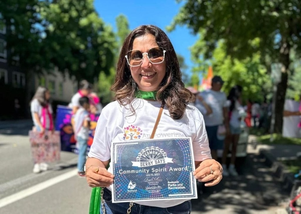 Who is Menka Soni? US City Councillor becomes first Indian-American woman to take oath with Bhagwad Gita (Photo via votemenkasoni.com) Who is Menka Soni? US City Councillor becomes first Indian-American woman to take oath with Bhagwad Gita (Photo via votemenkasoni.com)